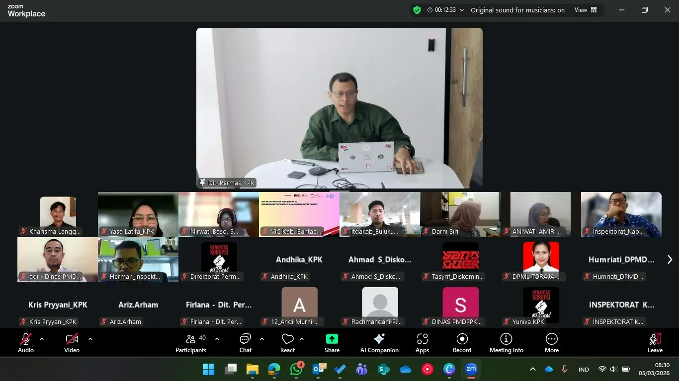 Provinsi Sulawesi Selatan kembali bergerak dalam Perluasan Desa Antikorupsi