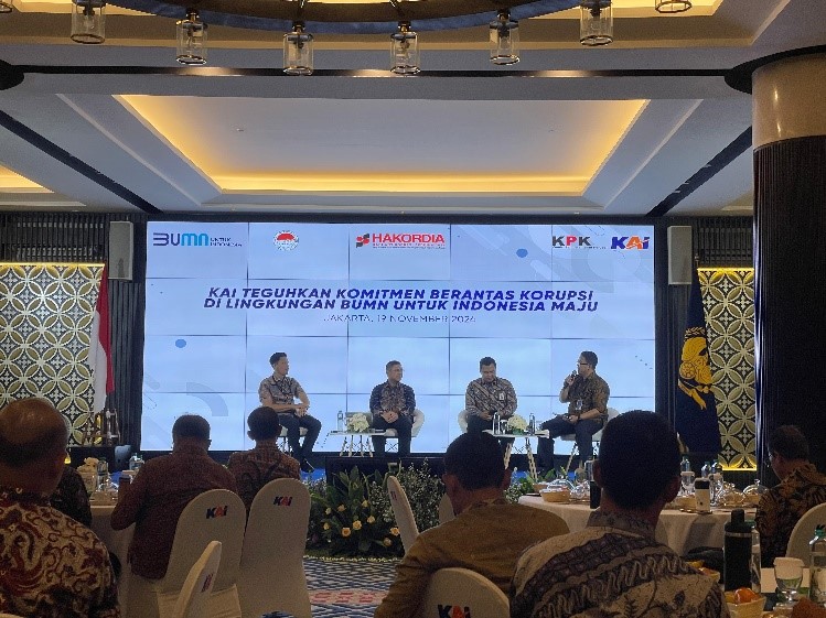 KPK dan PT Kereta Api Indonesia Bersinergi: Webinar Hakordia 2024 Dorong Komitmen Antikorupsi di BUMN