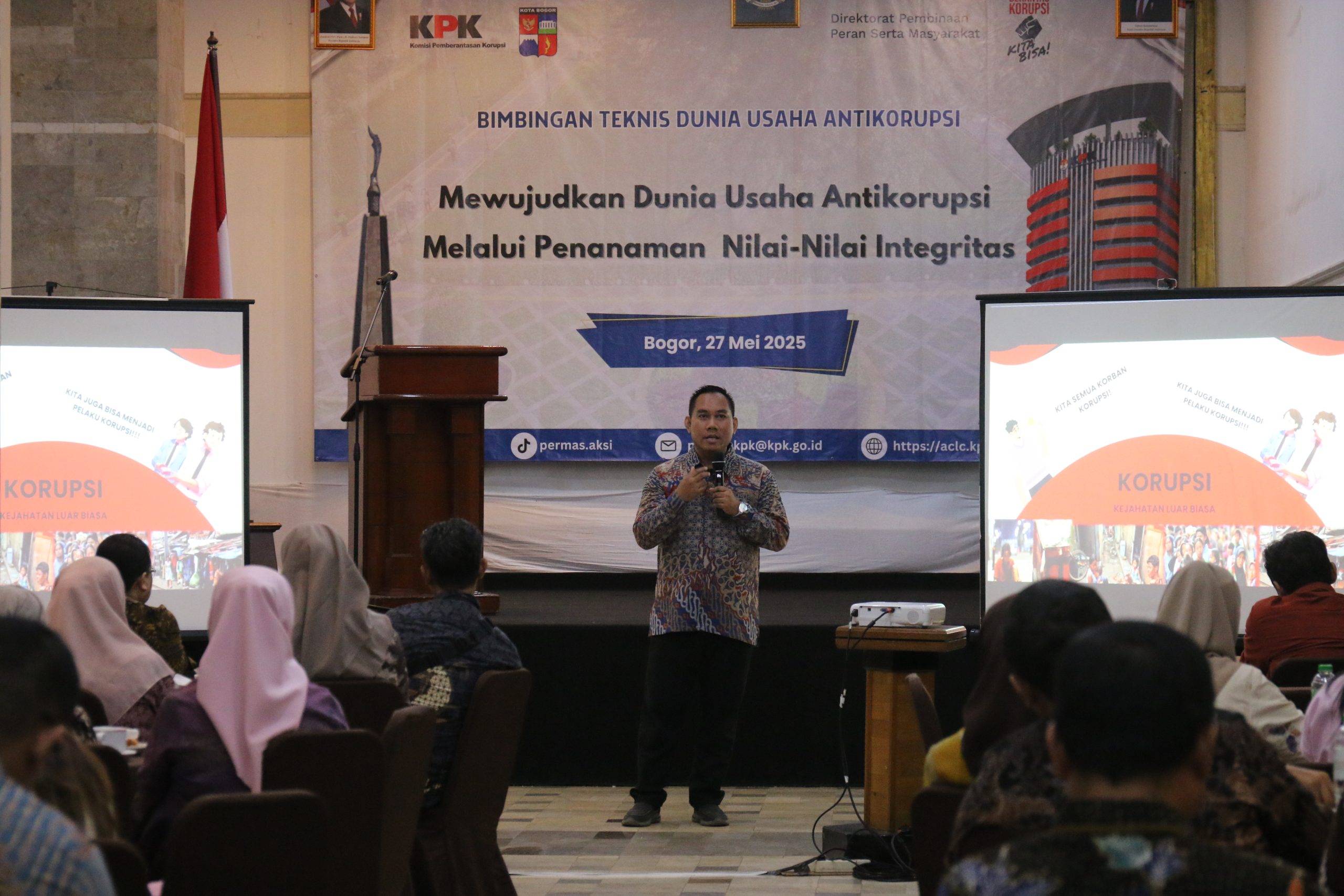 KPK Ajak Pelaku Usaha Kota Bogor, Tumbuhkan Dunia Usaha yang Berintegritas 